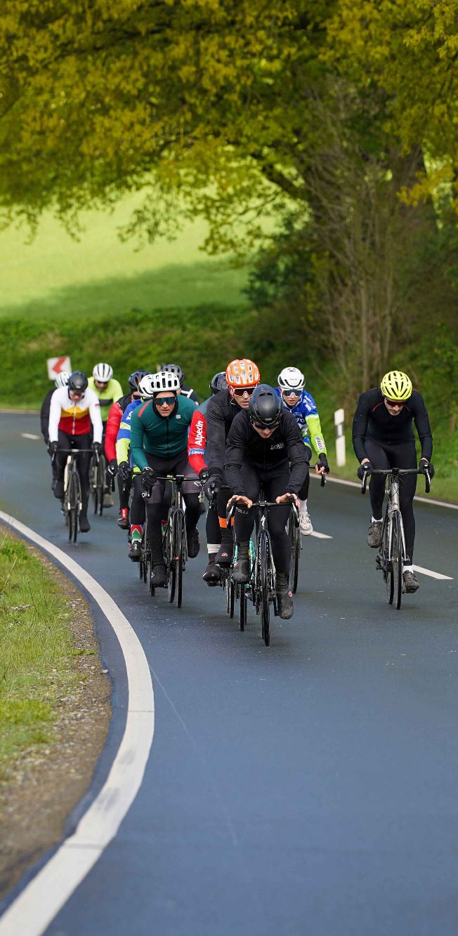 Rennradfahrer Gruppe